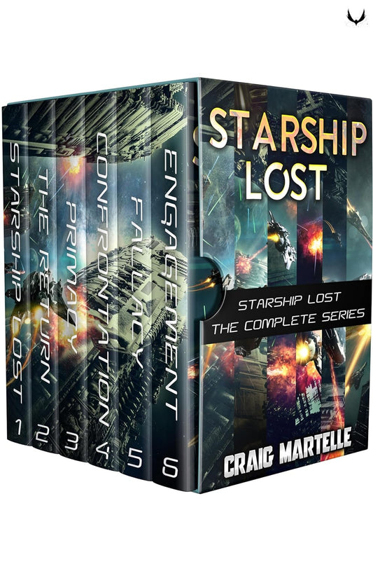 Starship Lost - Military Space Adventure, Paperbacks 1-6 (signed)